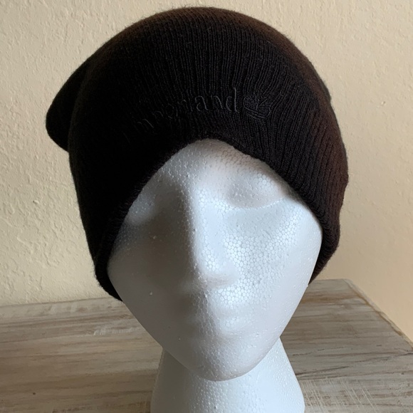 Timberland Brown Black Beanie Hat - Picture 1 of 6
